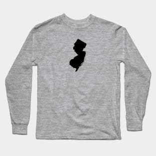 New Jersey Black Long Sleeve T-Shirt